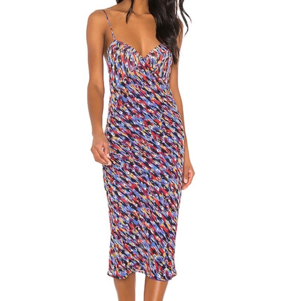 House of Harlow 1960 Mid Length Multi Color Dress